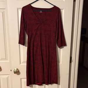 Toad & Co Red Women's Dress - 3/4 length sleeves